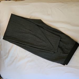 EILEEN FISHER Charcoal Herringbone Sleek Leggings Jegging Ankle Pants size PM